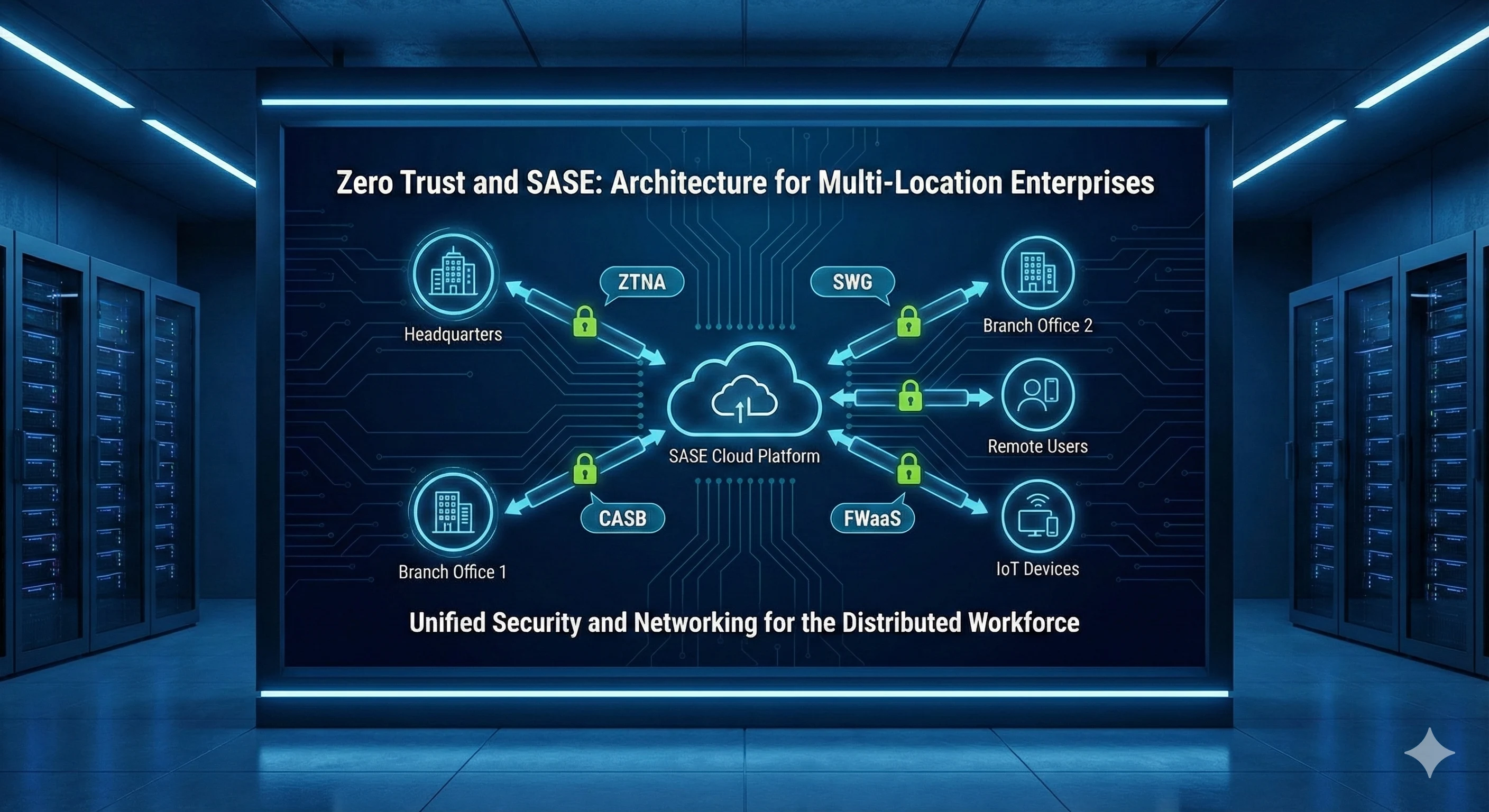 Zero Trust and SASE: Architecture for Multi-Location Enterprises